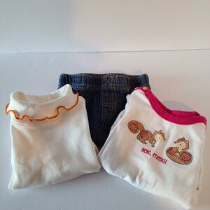 PRECIOUS LITTLE GIRLS OUTFIT TWO IN ONE SET SIZE 6 MONTHS